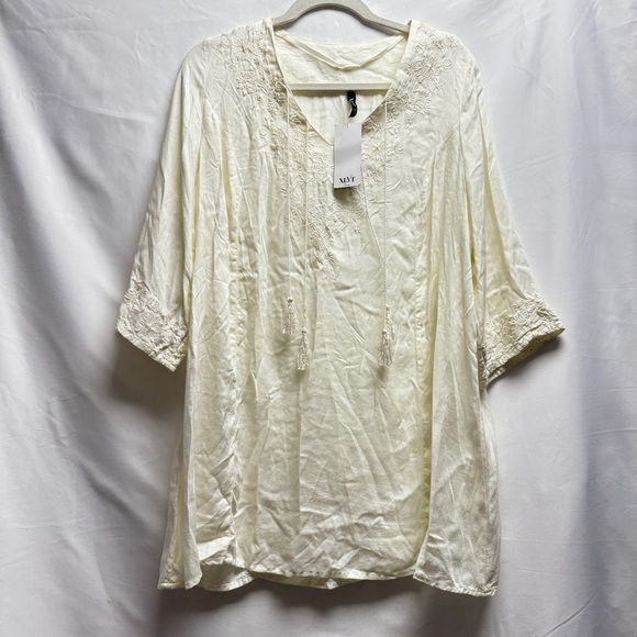 XLNT embroidery boho viscose blouse by Kappahl size XL - Picture 1 of 10